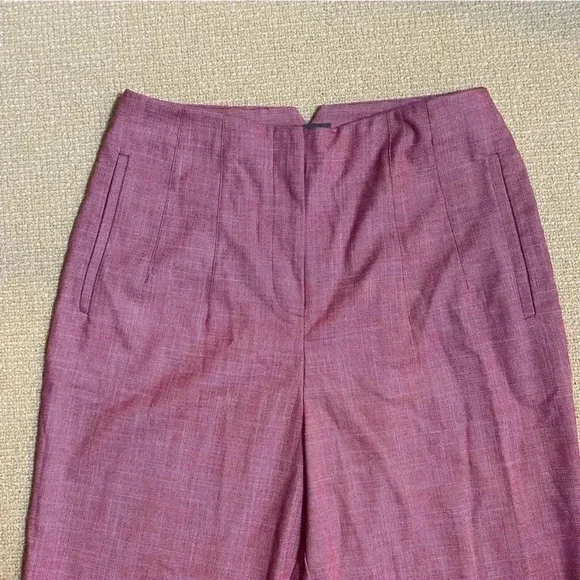 Worthington Straight Leg High Waisted Dress Pant in Pink Women’s 2 - Picture 2 of 7